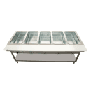 Duke 305 73" Hot Food Table w/ (5) Wells & Undershelf, Natural Gas thumbnail 2