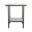 Duke 316S-2430 30" 16 ga Work Table w/ Undershelf & 300 Series Stainless Flat Top thumbnail 2