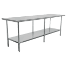 Duke 416-2496-2R 96" 16 ga Work Table w/ Undershelf & 400 Series Stainless Top, 1 1/8" Backsplash thumbnail 2