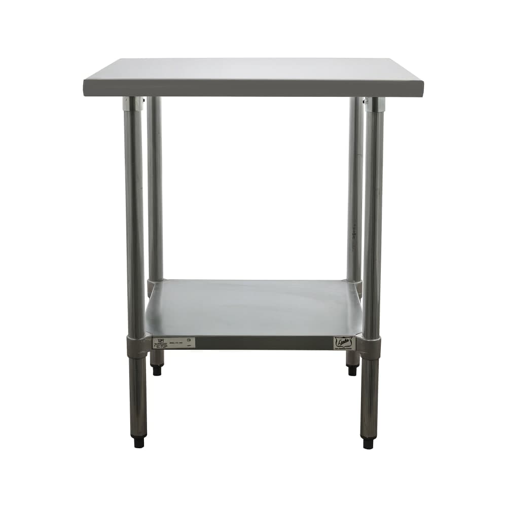 Duke 418-2430 30" 18 ga Work Table w/ Undershelf & 400 Series Stainless Flat Top