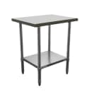 Duke 418-2430-2R 30" 18 ga Work Table w/ Undershelf & 400 Series Stainless Top, 1 1/8" Backsplash thumbnail 2