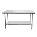 Duke 418-2460 60" 18 ga Work Table w/ Undershelf & 400 Series Stainless Flat Top thumbnail 2