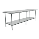 Duke 418-2496 96" 18 ga Work Table w/ Undershelf & 400 Series Stainless Flat Top thumbnail 3