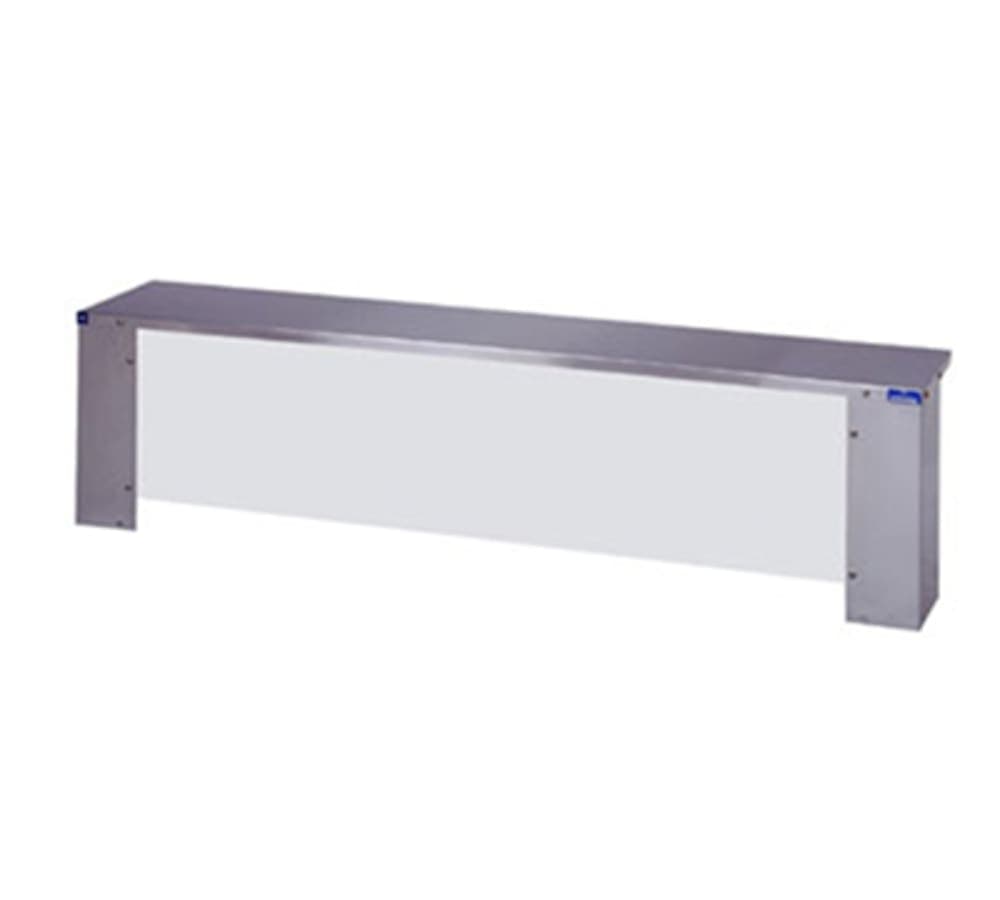 Duke 656-460-4S 58 3/8" Serving Shelf for 4 Pan Unit w/ Acrylic Protector Panels, Stainless