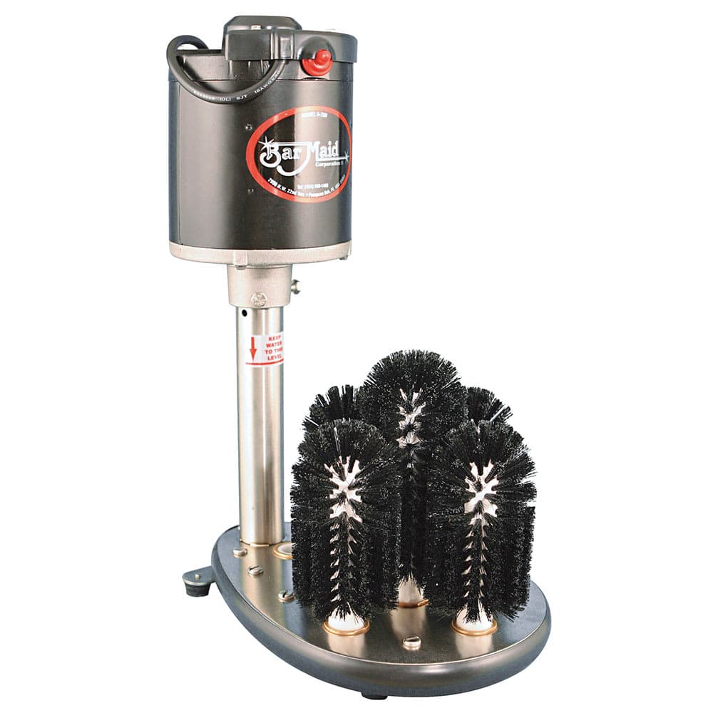 Bar Maid A-200 Upright Electric Glass Washer w/ Enclosed Motor, Stainless, 110 V