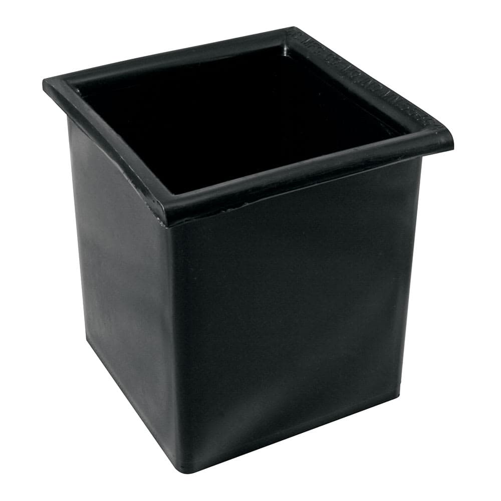 Bar Maid CR-2401 Square Bottle Well for Speed Rail or Ice Bin - Plastic, Black