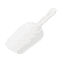 Bar Maid CR-849W 8 oz Scoop - Polyethylene, White thumbnail 3