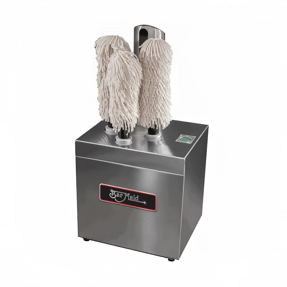 Bar Maid GP3-MINI Glass Polisher w/ (3) Twine Heads - Stainless, 110v