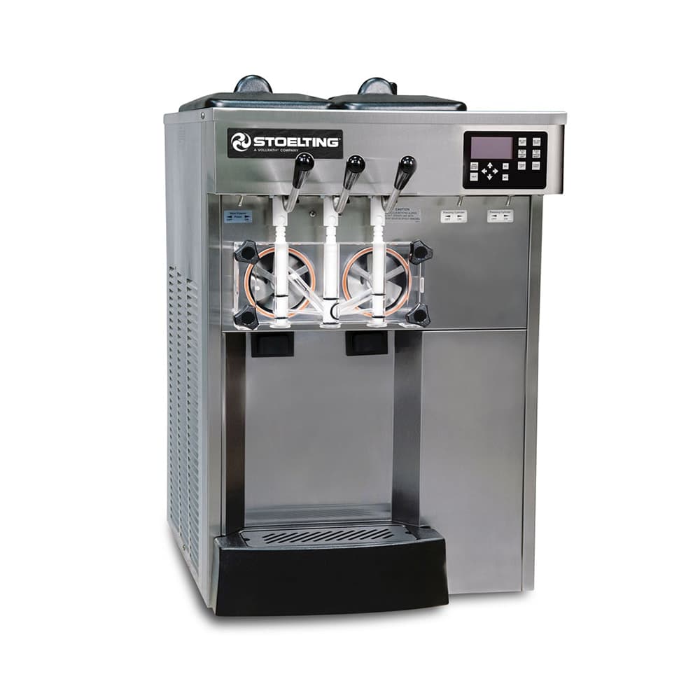 Stoelting E131-38I2 Soft-Serve Freezer, Air Cooled, (2) 12 qt Hopper, 208 240/1v