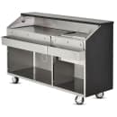 FWE BBC-6 L1 72"L Portable Bar w/ 60 lb Ice Bin, Black thumbnail 3