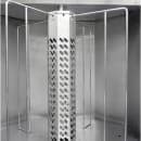 FWE HDC-252-I Heated Dish Cart, Poker Chip Design, (252) 12" Plates, Stainless, 120v thumbnail 3