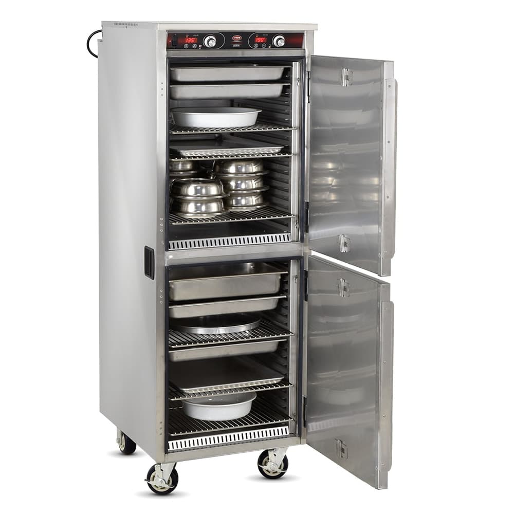 FWE HLC-2127-9-9 Full Height Insulated Mobile Heated Cabinet w/ (36) Pan Capacity, 120v