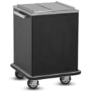 FWE IC-200 200 lb Insulated Mobile Ice Caddy - Stainless Steel/Plastic, Pinnacle Walnut thumbnail 2