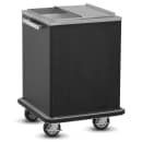 FWE IC-200 200 lb Insulated Mobile Ice Caddy - Stainless Steel/Plastic, Harvest Maple thumbnail 4