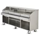 FWE SCB-8 Mobile Bar w/ Shut-Off Drain, Convectional Beverage Service , 96" L, Stainless thumbnail 3