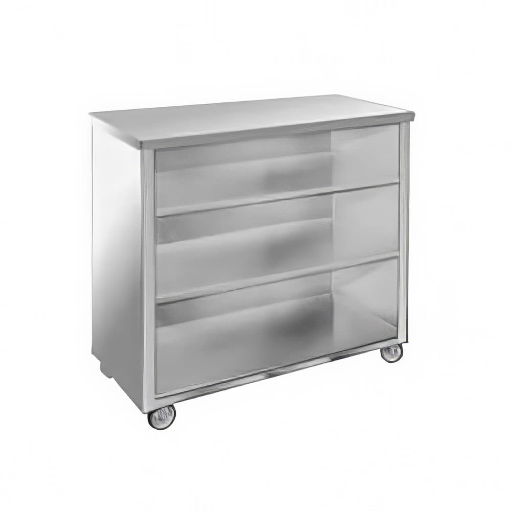 FWE SPSC-4 Back Bar, 26 1/2" x 45 1/2" x 48" L, Welded Steel Frame, Stainless Interior