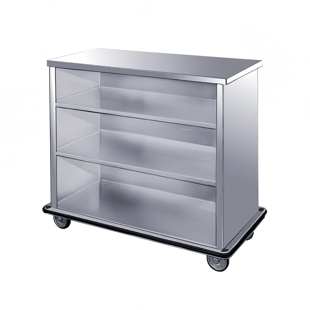 FWE SPSC-6 Back Bar, 26 1/2" x 45 1/2" x 72" L, Welded Steel Frame, Stainless Interior