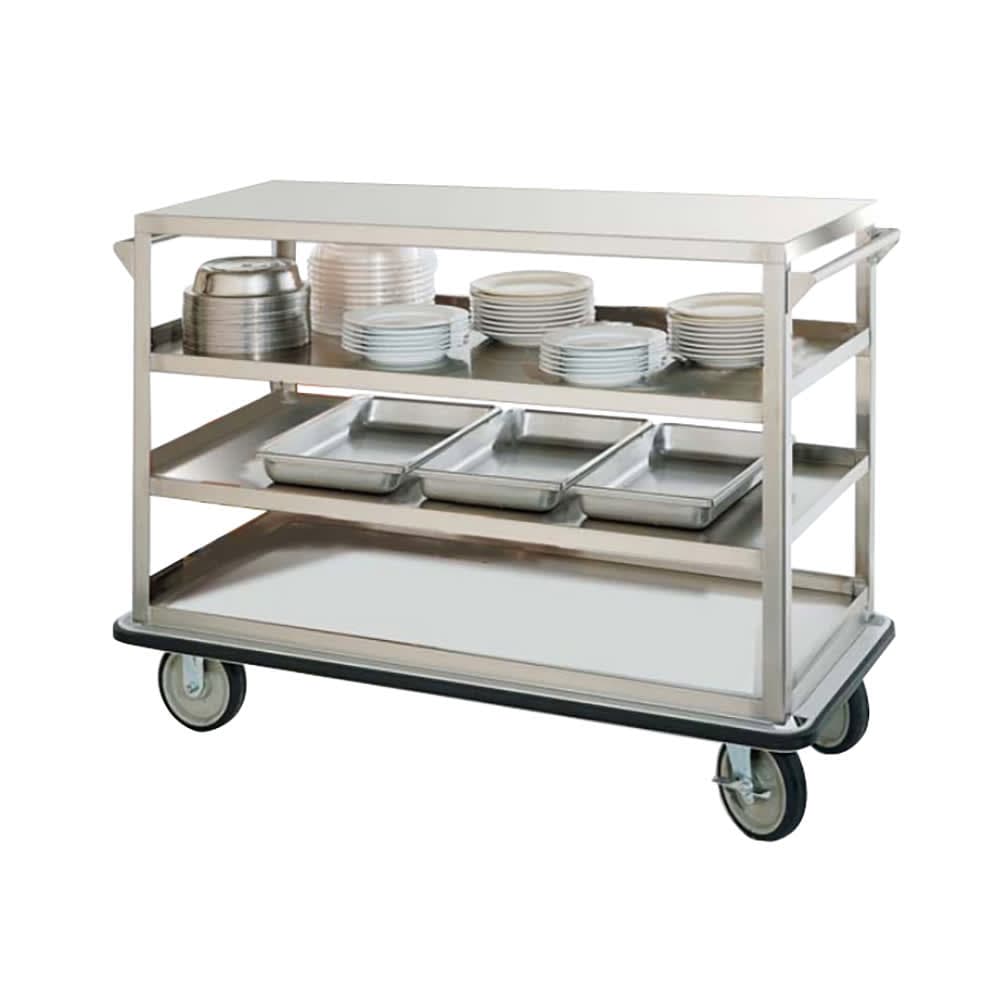 FWE UC-409-62 Queen Mary Cart - 4 Levels, 1600 lb. Capacity, Stainless, Flat Edges