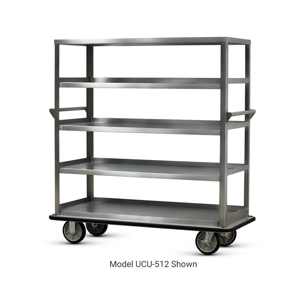 FWE UC-509-62 Queen Mary Cart - 5 Levels, 1600 lb. Capacity, Stainless, Flat Edges