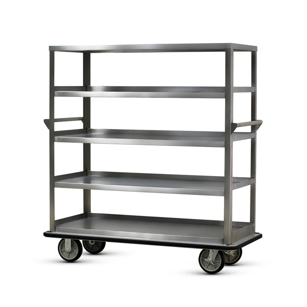 FWE UC-512-62 Queen Mary Cart - 5 Levels, 1600 lb. Capacity, Stainless, Flat Edges