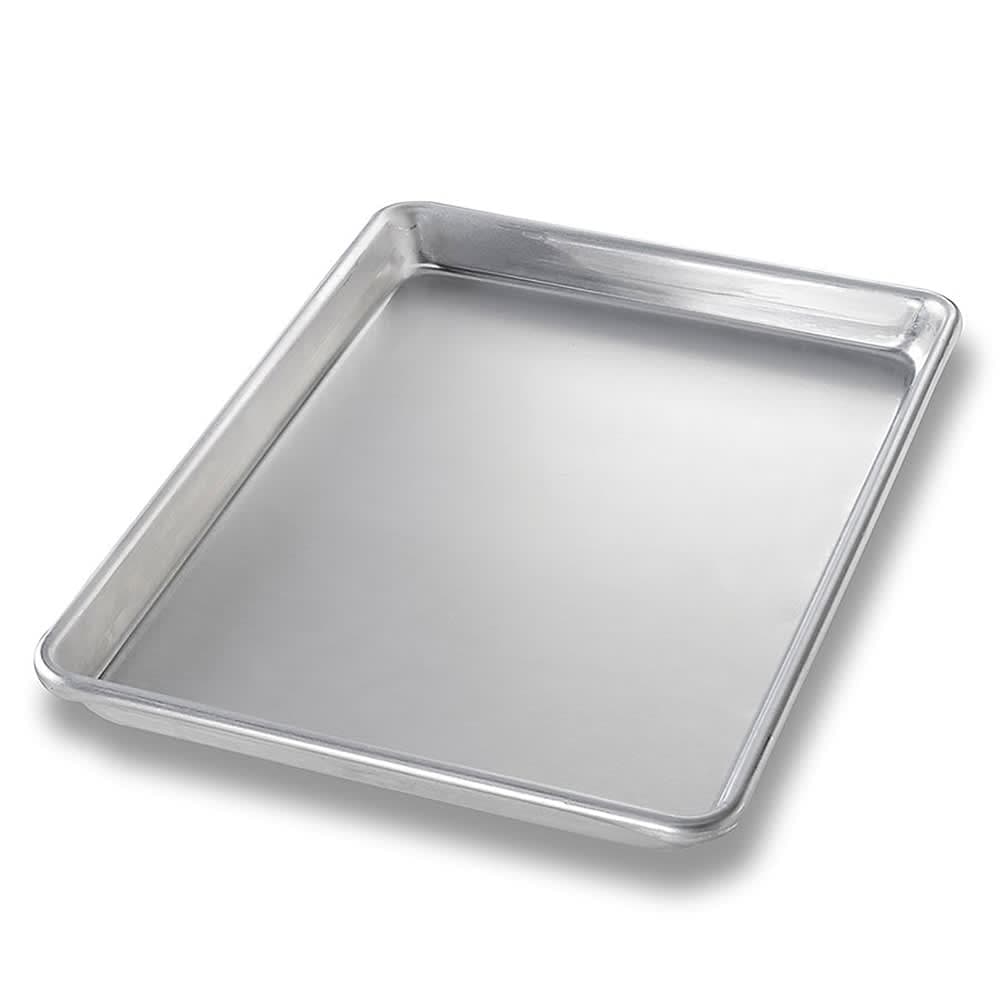 Chicago Metallic 1/4 Quarter Size Bun / Sheet Pan - 13" x 9 1/2" x 1", 16 gauge Aluminum (40450)