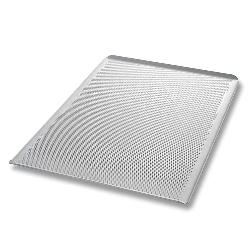 Chicago Metallic 1/1 Full Size Bun / Sheet Pan - 26" x 18" x 1", 12 gauge Aluminum, Perforated, AMERICOAT® (44850)