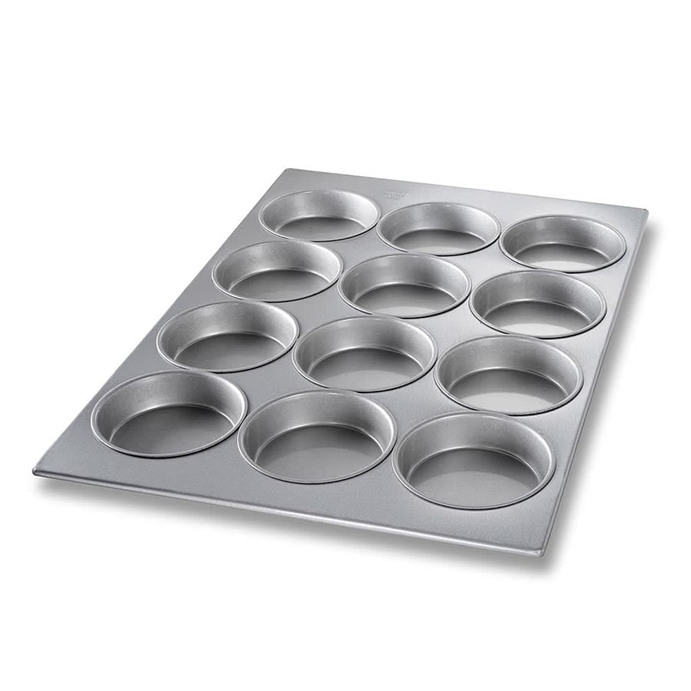 Chicago Metallic Muffin/Mini Cake Pan, Makes (12) 5 1/4" Cakes, AMERICOAT Glazed 26 ga Aluminized Steel (45355)