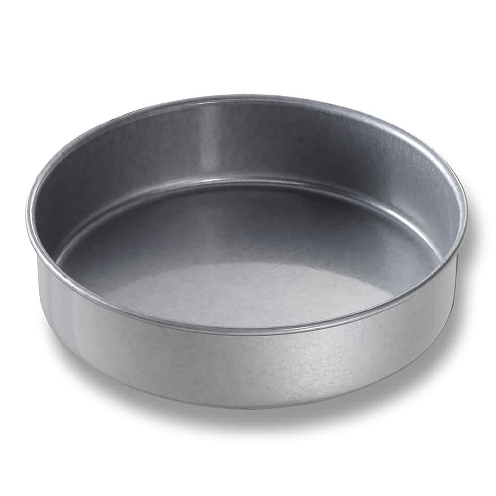 Chicago Metallic Cake Pan, 8" Dia., 2" Deep, Non-coated 26 ga. Aluminized Steel (48020)