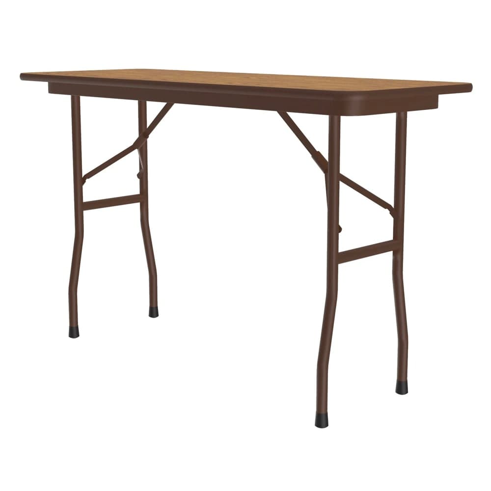 Correll 48" Rectangular Folding Table w/ Medium Oak Melamine Top, 29"H (CF1848M-06)