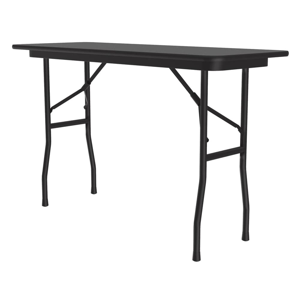 Correll 48" Rectangular Folding Table w/ Black Granite Melamine Top, 29"H (CF1848M-07)