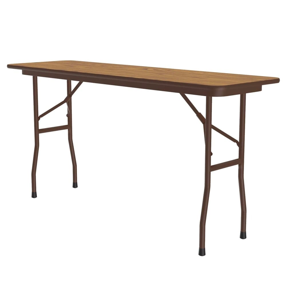 Correll 60" Rectangular Folding Table w/ Medium Oak Top, 29"H (CF1860PX-06)