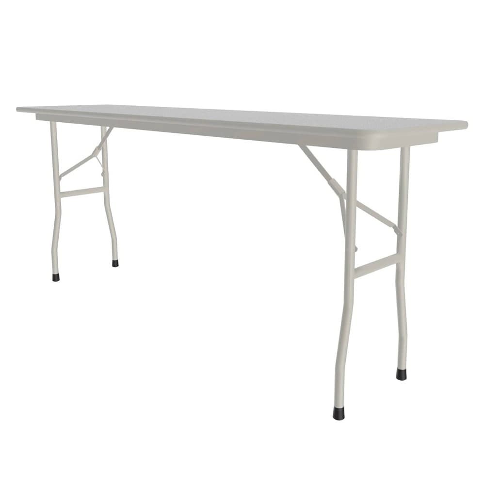 Correll 96" Rectangular Folding Table w/ Gray Granite Melamine Top, 29"H (CF1896M-15)