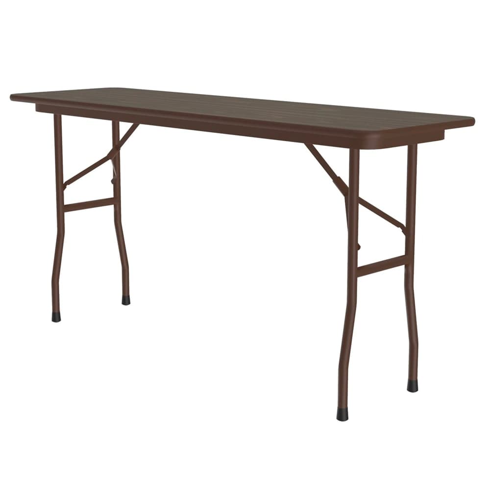 Correll 96" Rectangular Folding Table w/ Walnut Top, 29"H (CF1896PX-01)