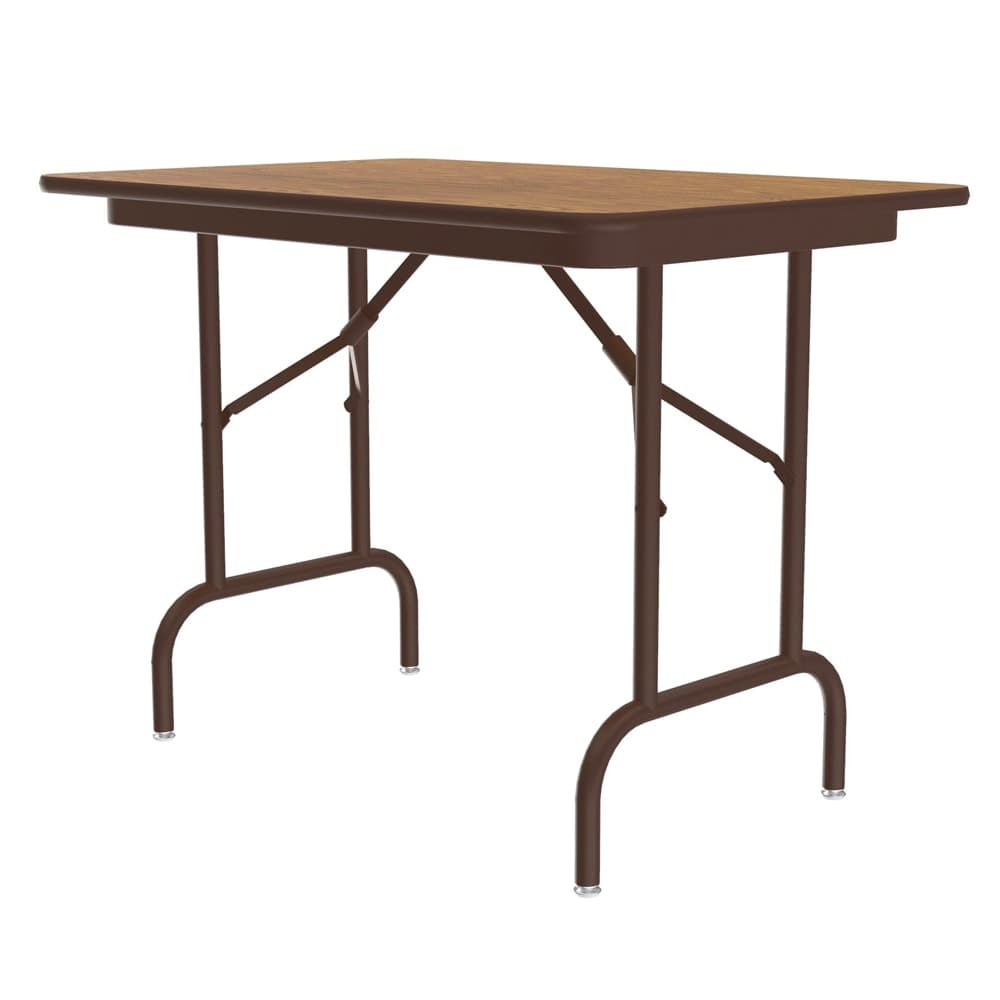 Correll 48" Rectangular Folding Table w/ Medium Oak Top, 29"H (CF2448PX-06)