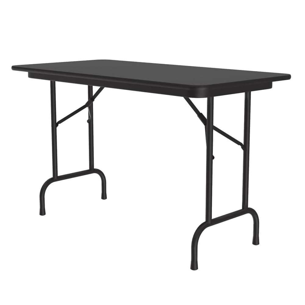 Correll 48" Rectangular Folding Table w/ Black Granite Top, 29"H (CF2448PX-07)