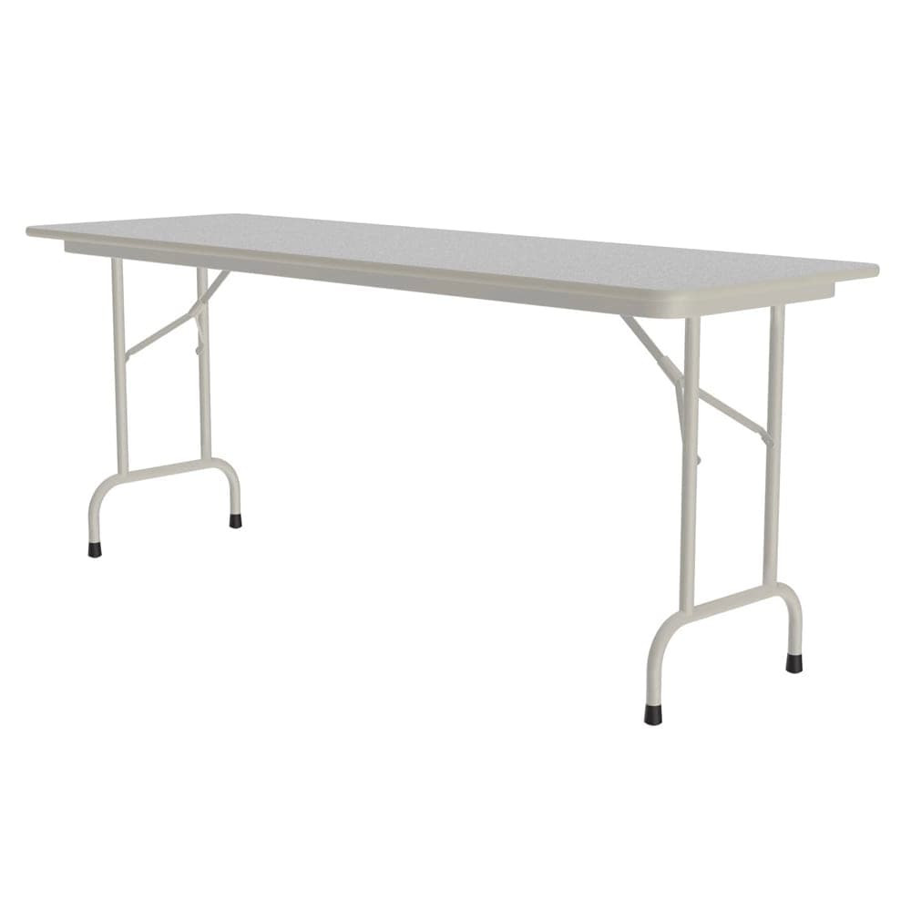 Correll 60" Rectangular Folding Table w/ Gray Granite Melamine Top, 29"H (CF2460M-15)