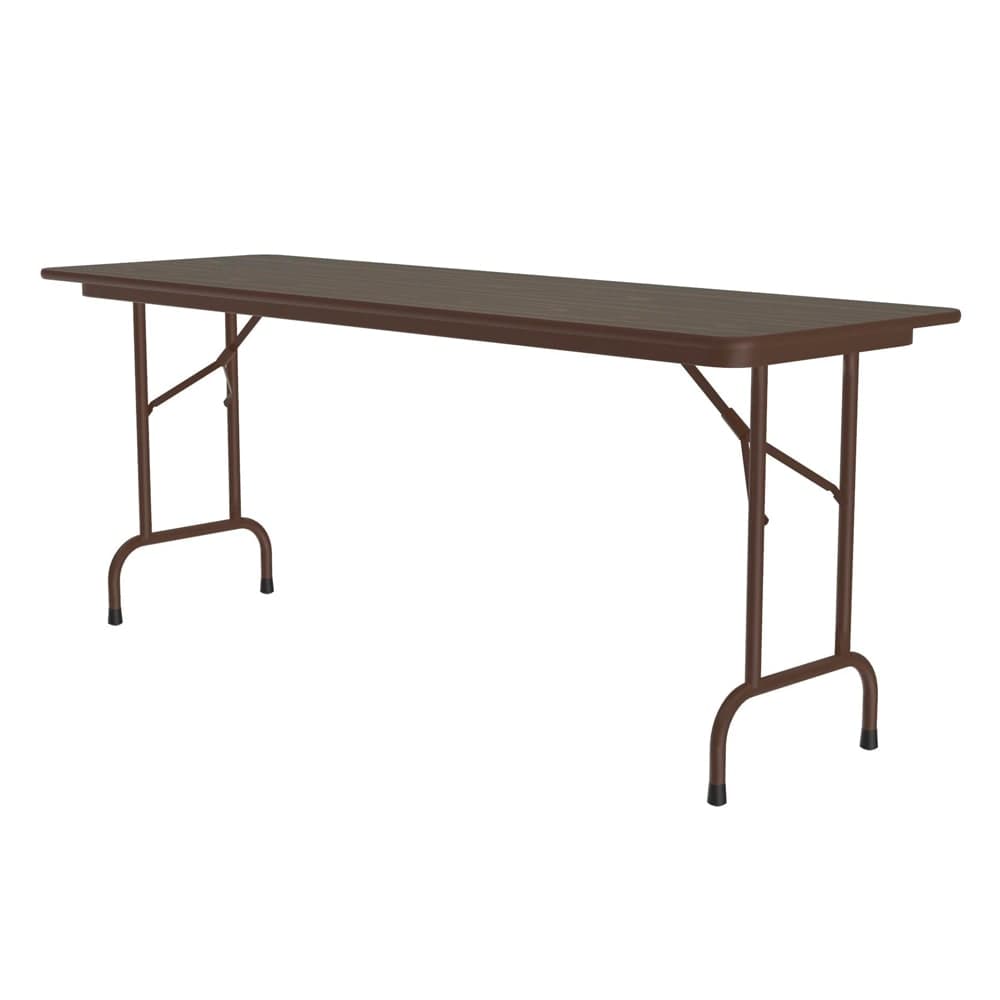 Correll 72" Rectangular Folding Table w/ Walnut Top, 29"H (CF2472PX-01)