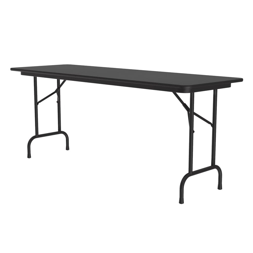 Correll 72" Rectangular Folding Table w/ Black Granite Top, 29"H (CF2472PX-07)