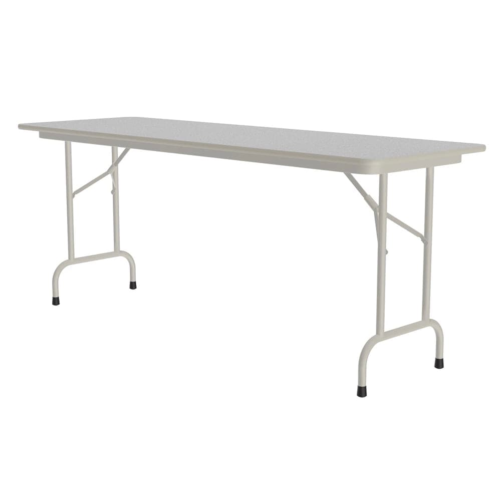 Correll 96" Rectangular Folding Table w/ Gray Granite Melamine Top, 29"H (CF2496M-15)