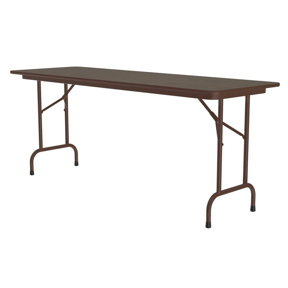 Correll 96" Rectangular Folding Table w/ Walnut Top, 29"H (CF2496PX-01)