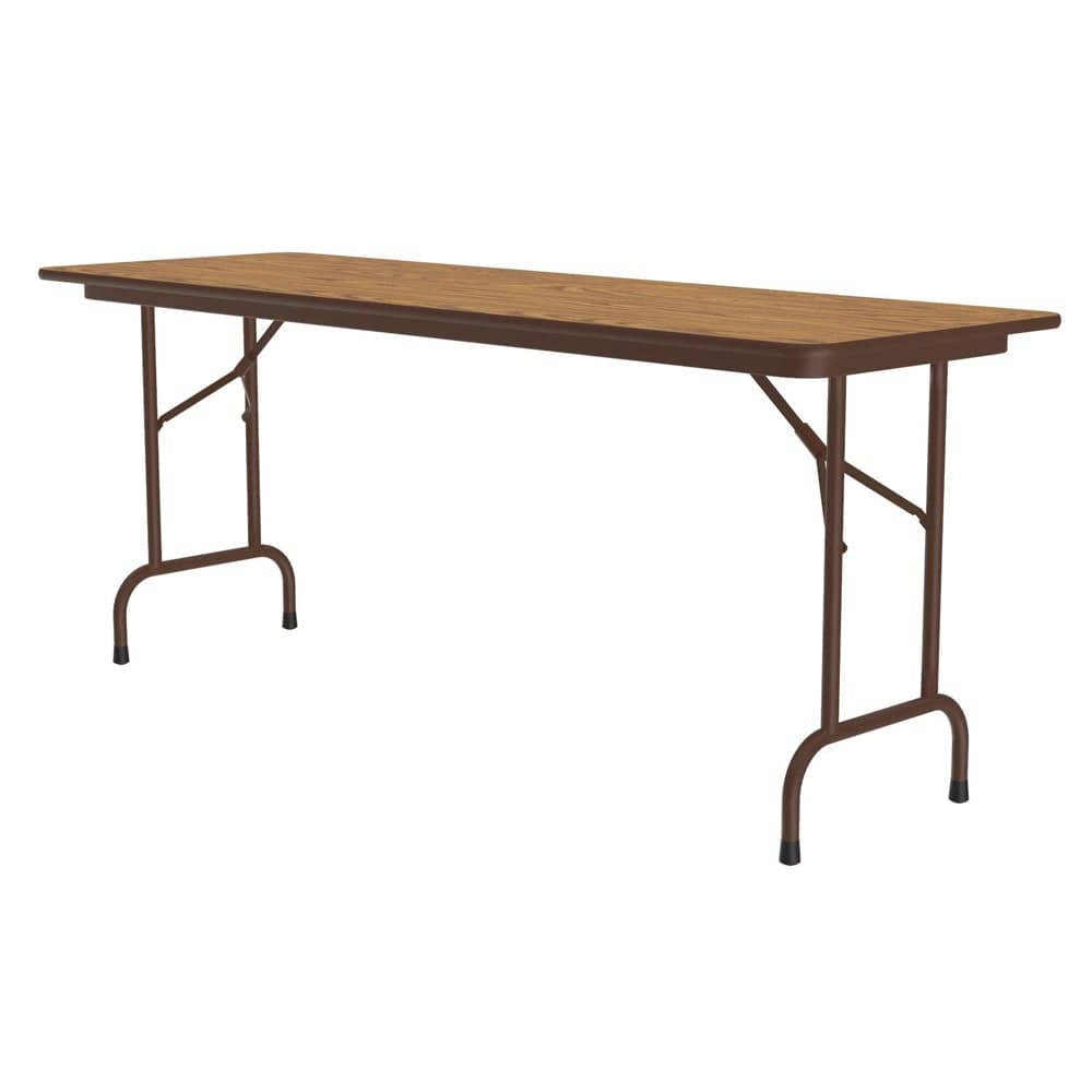 Correll 96" Rectangular Folding Table w/ Medium Oak Top, 29"H (CF2496PX-06)