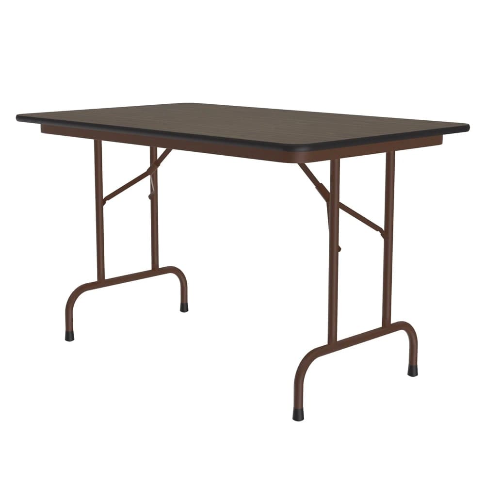 Correll 48" Rectangular Folding Table w/ Walnut Top, 29"H (CF3048PX-01)