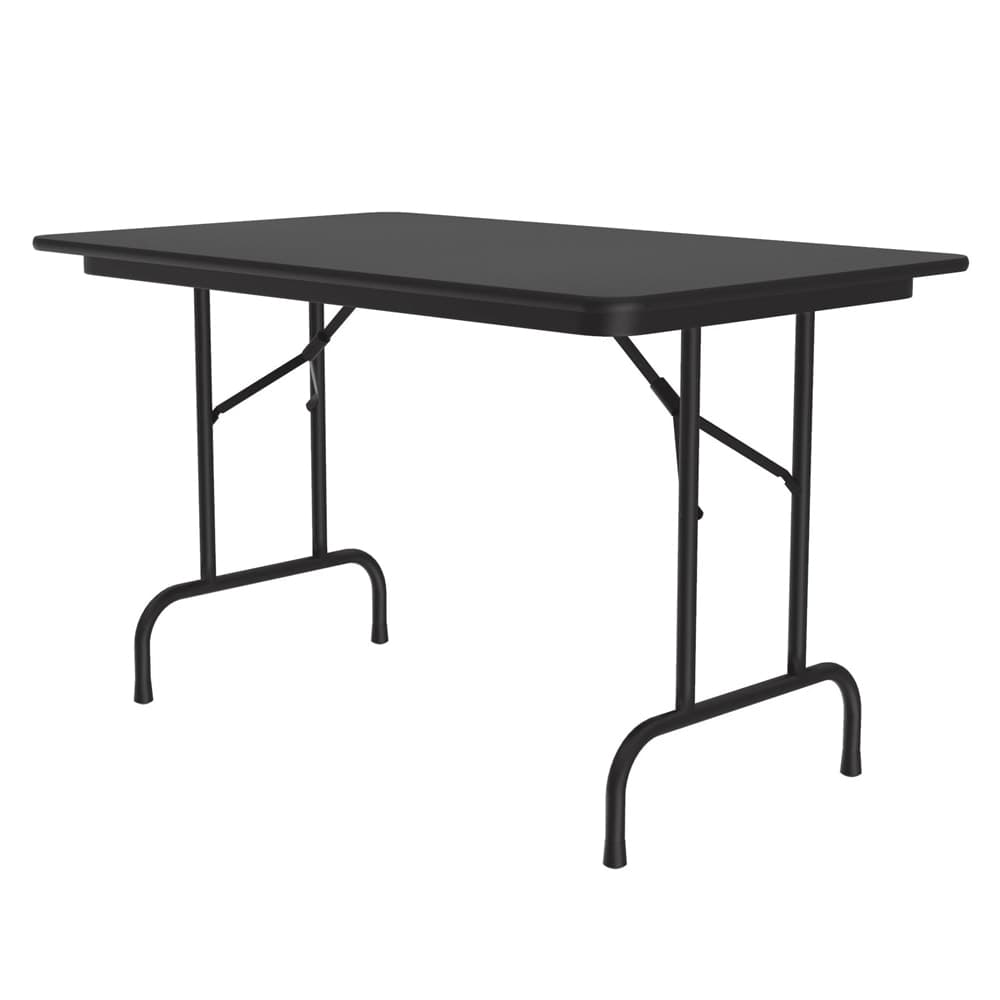 Correll 48" Rectangular Folding Table w/ Black Granite Top, 29"H (CF3048PX-07)