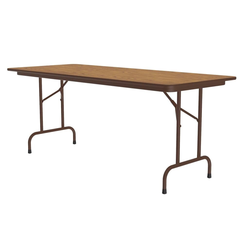 Correll 60" Rectangular Folding Table w/ Medium Oak Melamine Top, 29"H (CF3060M-06)