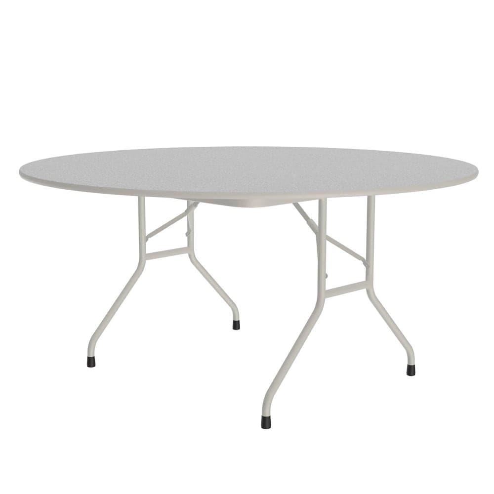 Correll 60" Round Folding Table w/ Gray Granite Melamine Top. 29"H (CF60MR-15)