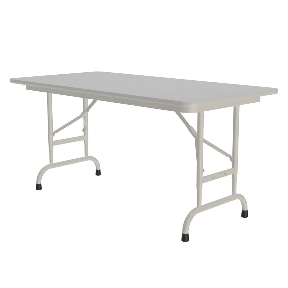 Correll 48" Rectangular Folding Table w/ Gray Granite Melamine Top, 32"H (CFA2448M-15)