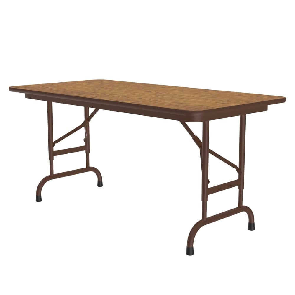 Correll 48" Rectangular Folding Table w/ Medium Oak Top, 32"H (CFA2448PX-06)