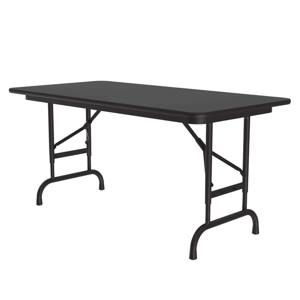 Correll 48" Rectangular Folding Table w/ Black Granite Top, 32"H (CFA2448PX-07)