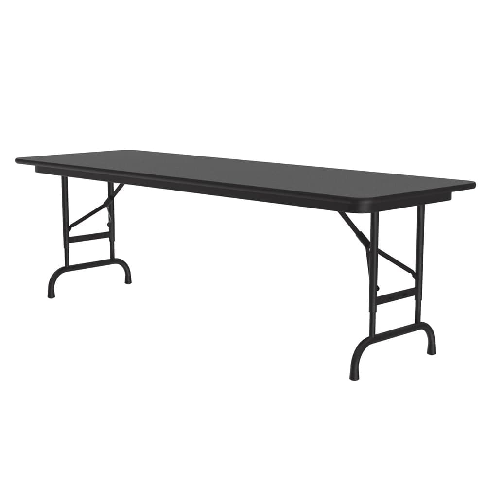 Correll 60" Rectangular Folding Table w/ Black Granite Melamine Top, 32"H (CFA2460M-07)