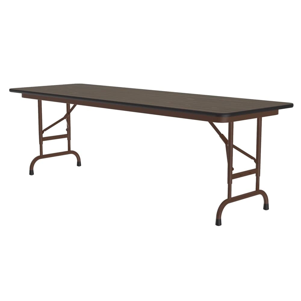 Correll 60" Rectangular Folding Table w/ Walnut Top, 32"H (CFA2460PX-01)